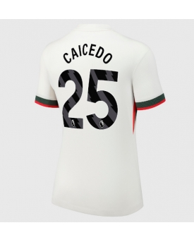 Billige Fotballdrakt Chelsea Moises Caicedo #25 Replika Bortedrakt Dame 2025-26 Kortermet Billige Fotballdrakt Chelsea Moises Caicedo #25 Replika Bortedrakt Dame 2025-26 Kortermet